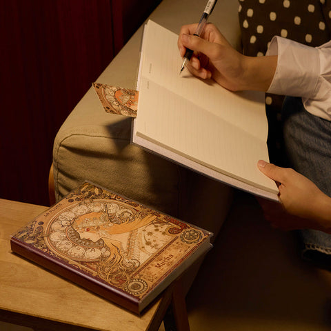 Pintoo YA1056 Zodiac by Alphonse Mucha - A5 Book Cover