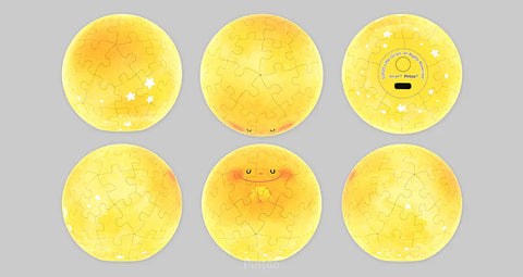Moonmoon on the Moon -  61 Piece Puzzle Sphere Light