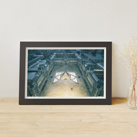 Aerial Photography - The Lourve Museum, Paris France - 1000 Piece Jigsaw Puzzle