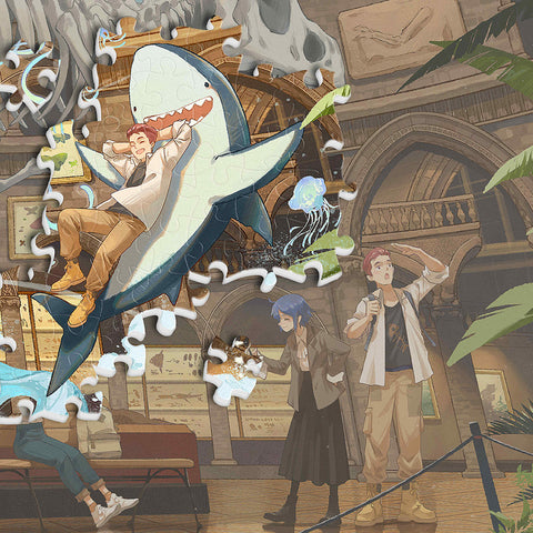 Night at the Nature Museum - 1000 Piece Jigsaw Puzzle (Mystery Puzzle)