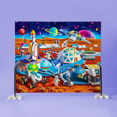 Colorful Spacestation - 120 Piece Junior Jigsaw Puzzle