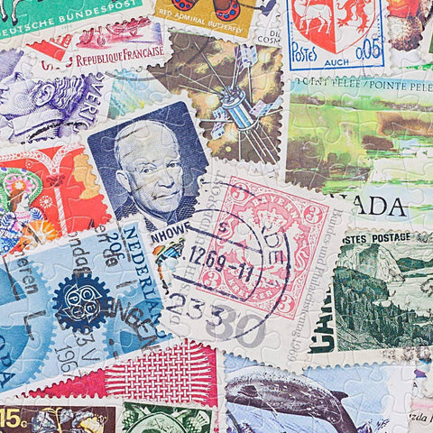 Pintoo Showpiece 1000 Piece Jigsaw Puzzle Postage Stamps from Different Countries and Times - 1000 Piece Jigsaw Puzzle